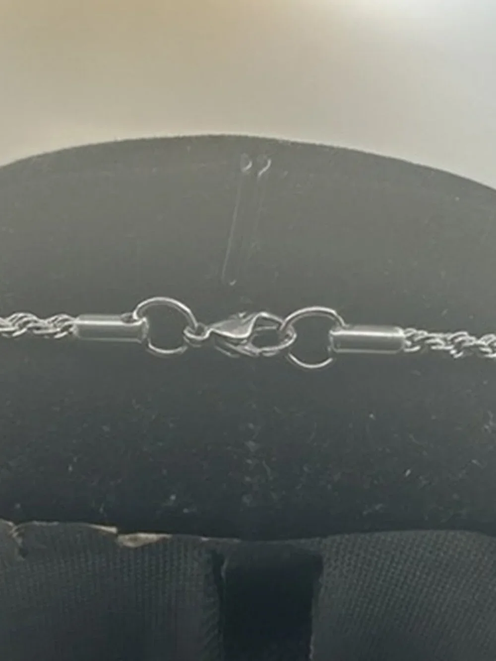 Real Silver Rope Chain Stainless Steel Plated 3mm 16 Inch Dainty Durable Womens